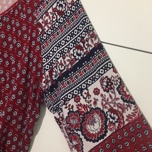 Fringe Burgundy Top main image 1